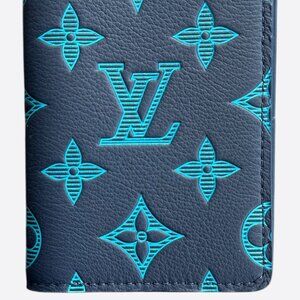 Louis Vuitton Blue Shadow Monogram Pocket Organizer
